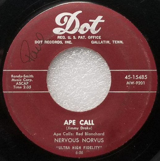 Nervous Norvus - Ape Call / Wild Dog Of Kentucky