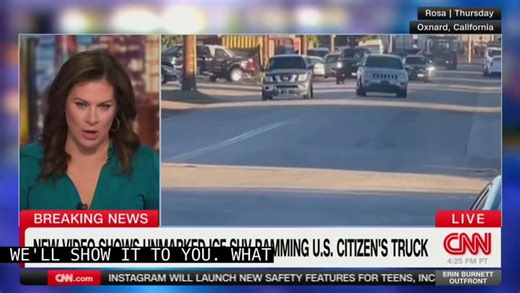 Erin Burnett OutFront - Stunning New Video Shows Trump ICE Agents Ramming American Citizen — Whom They Then Arrested