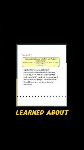 Step by Step Dosage Calculation Example