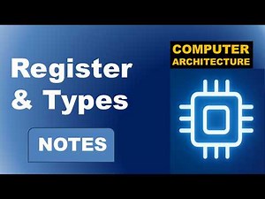 Registers | Types of registers | Computer Architecture | BCA | B.tech |