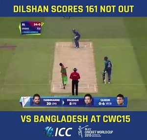 He hit Sri Lanka Cricket's highest-ever score at the ICC Cricket World Cup with a stunning 161 not out vs 🇧🇩 in 2015. Happy birthday to the inventor of the 'Dilscoop', Tillakaratne Dilshan! 🇱🇰 | ICC Cricket World Cup