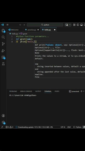 Python Functions parameters | Day 39
