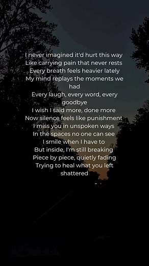 70K views · 992 reactions | I smile like I’m okay, but I’m still breaking inside — piece by piece, in the silence you left behind. #QuietlyBreaking #StillHurting #UnspokenPain #Heartbreak #EchoesWithin | Echoes Within | Facebook