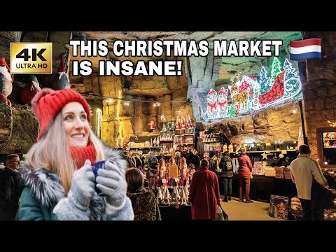 What Makes VALKENBURG Christmas Market So Unique?🎄Europe Christmas Market Travel Vlog.