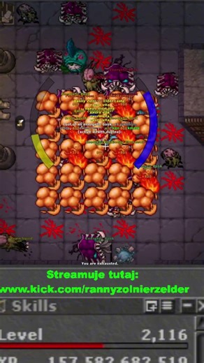Testing the server 2150 level on Antica, I've got chemistry with the monsters
