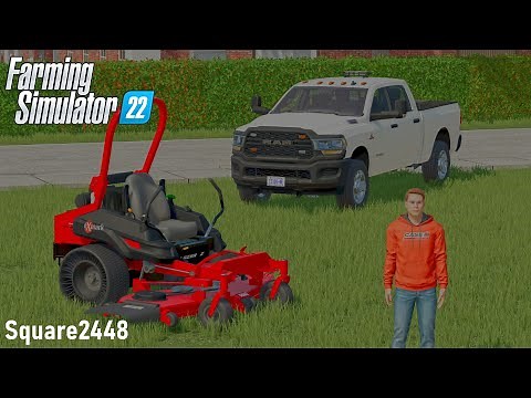 Demoing An Exmark Lazer Z! (Mowing Lawns) | FS22 Landscaping