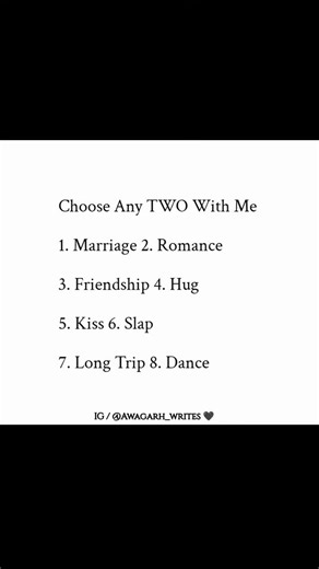 ᴀᴡᴀɢᴀʀʜ_ᴡʀɪᴛᴇꜱ💔 on Instagram: "Comment Box ☑️ . . . . . . . . . . . . @awagarh_writes #viral #quiz #love #reelitfeelit #foryou"