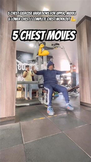 5 Chest Exercise Variations for Upper, Middle & Lower Chest | Complete Chest Workout 💪