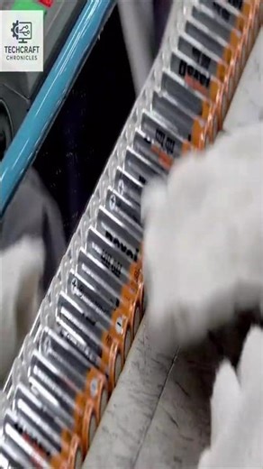 A Battery Mass Production – How Millions Are Made! #BatteryManufacturing #FactoryProcess #machine