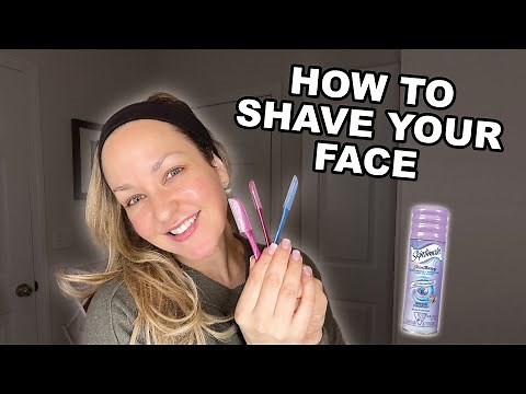 How to shave/dermplane your face with Schick Hydrosilk touch up Razors