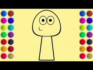 How to Draw Sprunki OC: 'Pou' and Color It with Vibrant Sand