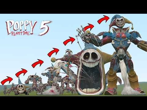 SMALL TO GIANT ALL PROTOTYPE POPPY PLAYTIME CHAPTER 5 in Garry's Mod