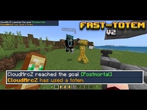 [Showcase] Fast totem addon v2 para Minecraft Bedrock! (auto totem mcpe)