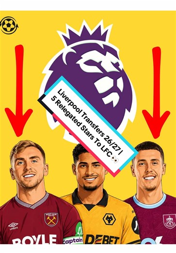 5 Relegated Stars Liverpool Must Sign – Transfers 26/27
