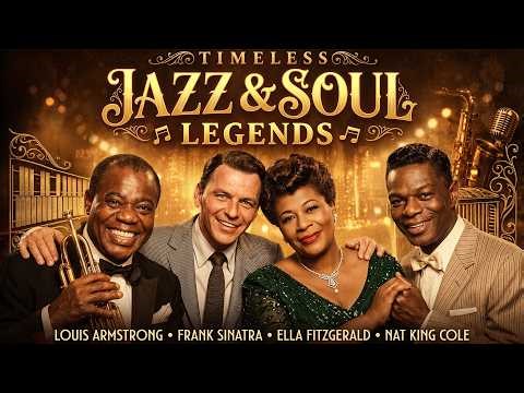 Timeless Jazz & Soul Legends 🎶 Louis Armstrong, Frank Sinatra, Ella Fitzgerald, Nat King Cole