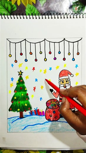 Easy Santa Claus drawing for Beginners #drawing #merrychristmas #easydraw #shorts #viral