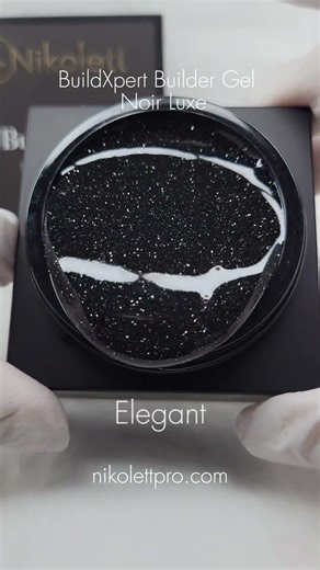 Black Builder Gel – Glass Effect Nails