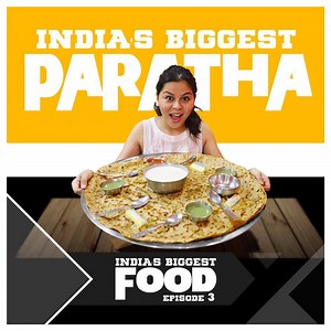 INDIA'S BIGGEST Parantha at Prisha Parantha Junction | 2ft wide and 1.2kg in weight | Episode 3 | India's Biggest Food Address: Opp Pillar no 715, Near Uttam Nagar West Metro Station, New Delhi, Delhi 110059 | India Eat Mania