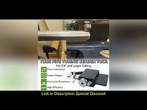 Manual Tubing Beader Tool Bead Roller Anti-Rust Precise Crimp Intake Intercooler Piping Fit 5/8"+