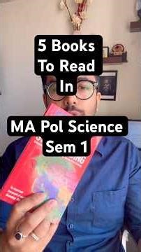 5 Books To Read After Admission to MA Political Science | After CUET PG Political Science