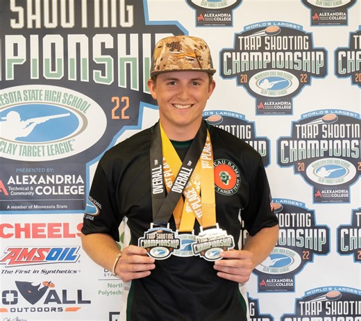 Beau Keagle of Roseau High School is the Class 4A High Overall! Congratulations to everyone who participated today! | Minnesota State High School Clay Target League