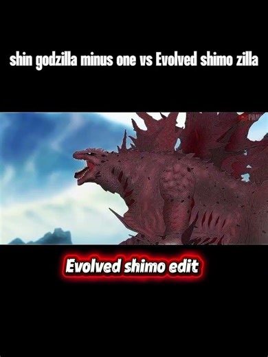 Shin godzilla minus one vs Evolved shimo zilla#pandyanimation