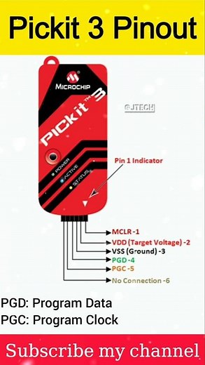 Pickit 3 Pinout💻 #shortvideo #reels #education #electronic