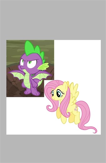 Spike and Flutters fusion cuz what if flutters was a Dragon Pony instead of Bat pony? #mlp#mlpfim#mylittlepony#mylittleponyfriendshipismagic