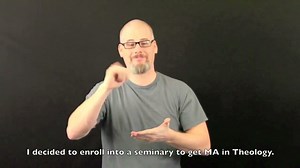 Deaf church pastor signs 'I'm atheist'