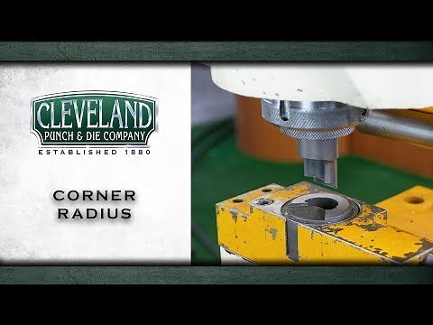 Corner Radius Tooling