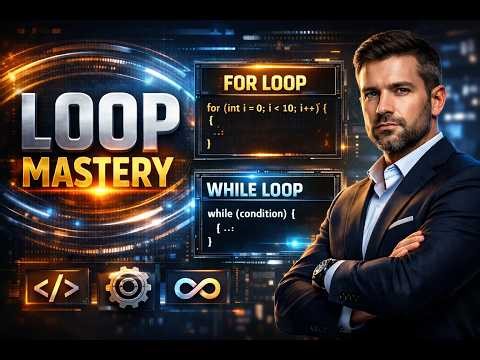 Python Loops Explained Like a Pro | For Loop & While Loop Mastery (Beginner to Advanced)