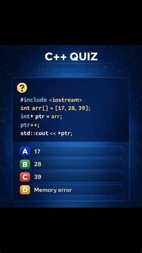C++ Pointer Quiz | What's the Output? 💻 Day -2. #coders #shorts #programming