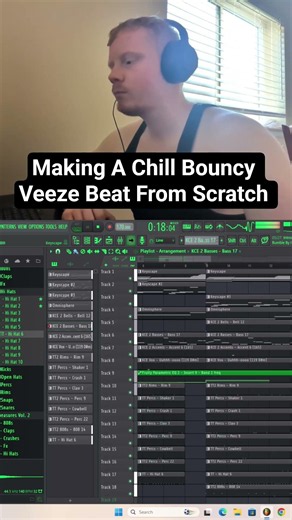 Making A Chill Bouncy Veeze Beat From Scratch #beats #flstudio #producer #veezetypebeat #trap