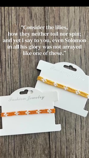 Luke 12:27 🩵#braceletmaking #jesus #christianjewelry #2026jewelry #braceletpatterns