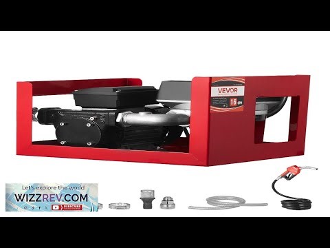 VEVOR Fuel Transfer Pump 110V Electric Oil Pump 16 GPM with Meter