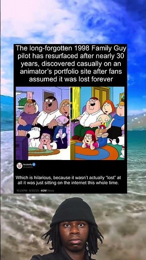 The long-forgotten 1998 Family Guy pilot has resurfaced after nearly 30 years, discovered