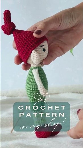 Meet Clement the Christmas Elf! Crochet Pattern in My Etsy Shop!