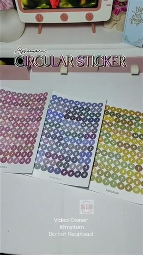 Link Below to order ⬇️⬇️⬇️ Circular Alphanumeric Sticker