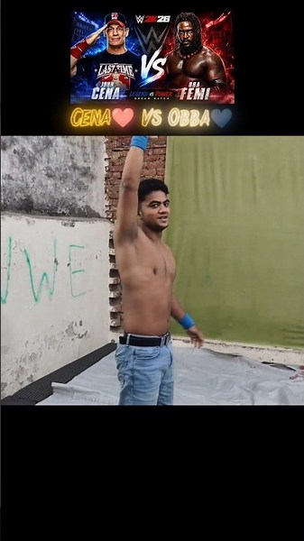 John Cena vs Obba Femmy 🤩🤯 #shorts #viralshorts