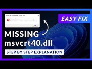 msvcrt40.dll Error Windows 11 | 2x FIX | 2023