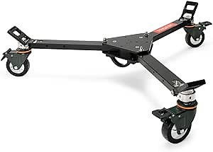 PROAIM Lineo Portable Video Camera Floor Dolly. Heavy-Duty Professional Studio Dolly. Payload up to 500kg/1100lb (P-PRT-D)