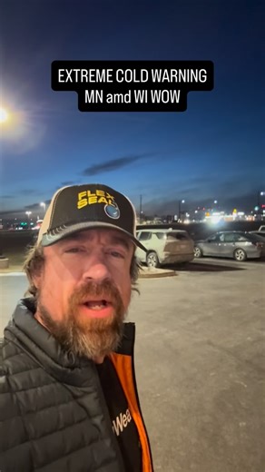 EXTREME COLD WARNING intercepted this morning across Minnesota and Wisconsin! I figured I would sample the core of the Arctic air mass making this central/southern U.S. snow and ice storm possible. Dangerously cold wind chills down to -45F possible! See you tonight at the Ames Center in Burnsville, Minnesota for a heart-pounding evening, and then I drive all night south to chase wave 1 of this crippling winter storm. Be safe out there in the blue extreme cold warning area! #snow #ice #extremecol