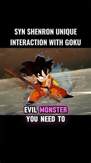 Syn Shenron Unique Interaction With Goku 🤯 #crashout #shenron #sparkingzero #dragonball #dbz