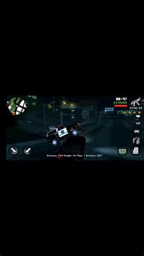 Epic Stunt gone wild! Car flipped 2 times📷 car rotation 480° insane stunt #gta #gtasa #gtasan #cj