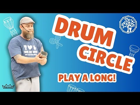 Drum Circle Play Along! #2 Fun & Full Groove in 6/8 Time! Group Drumming Music Practice
