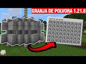 GRANJA DE CREEPERS FÁCIL Y EFECTIVA en Minecraft 1.21.8
