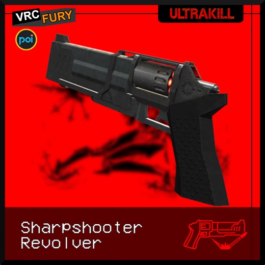 Sharpshooter Revolver from ULTRAKILL (VRChat) by DarkoDaCat on Jinxxy
