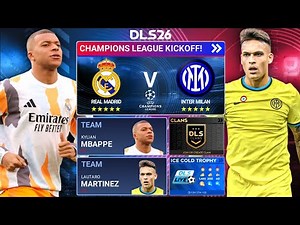 DLS 26 | REAL MADRID vs INTER MILAN - UEFA Champions League! | Official Gameplay!⚽🔥