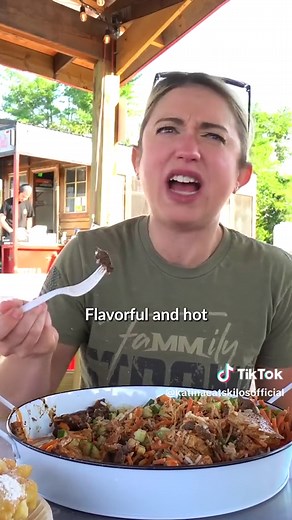 Giant Rice Bowl and Funnel Cake Food Challenge
