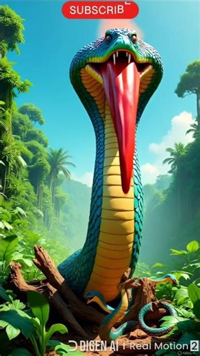 snake 🐍 AI animation shorts #animation #animals #aishorts